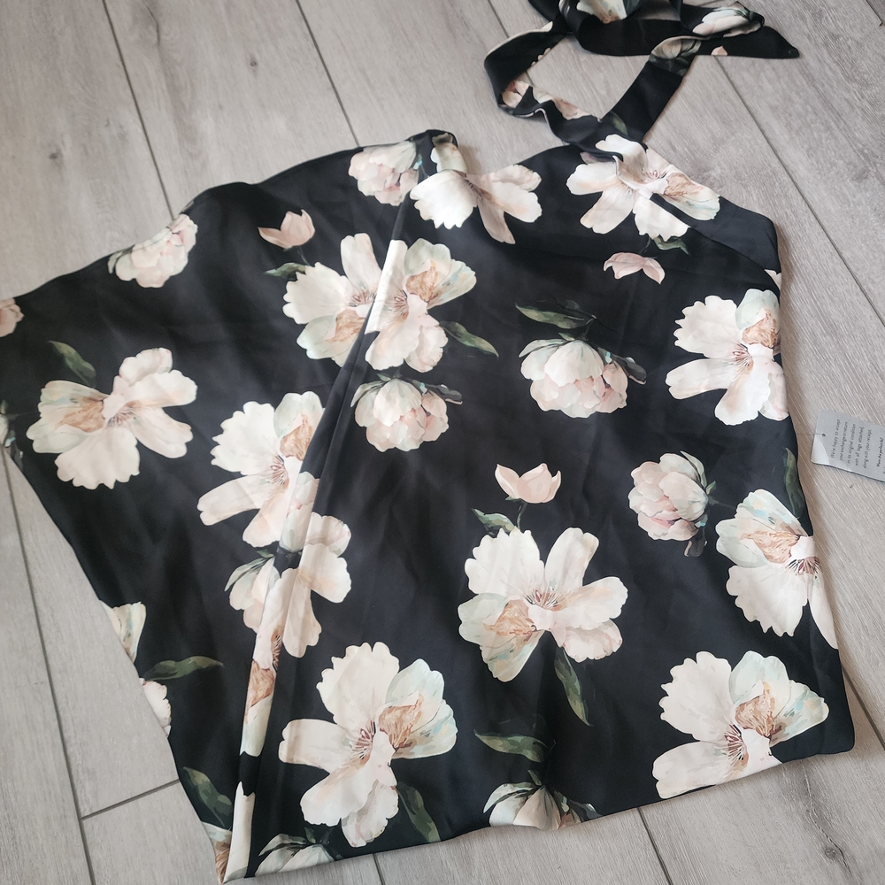Petal & Pup Black Floral Maxi Dress